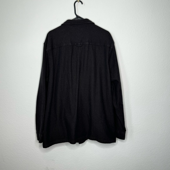 Madewell Twill Easy Shirt-Jacket in Black/Brown size XXL - Picture 5 of 9